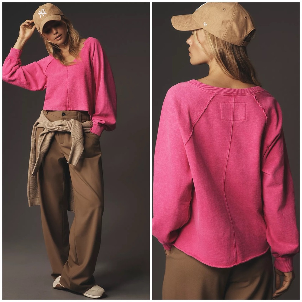 Pilcro ~ Reworked Popover Sweatshirt